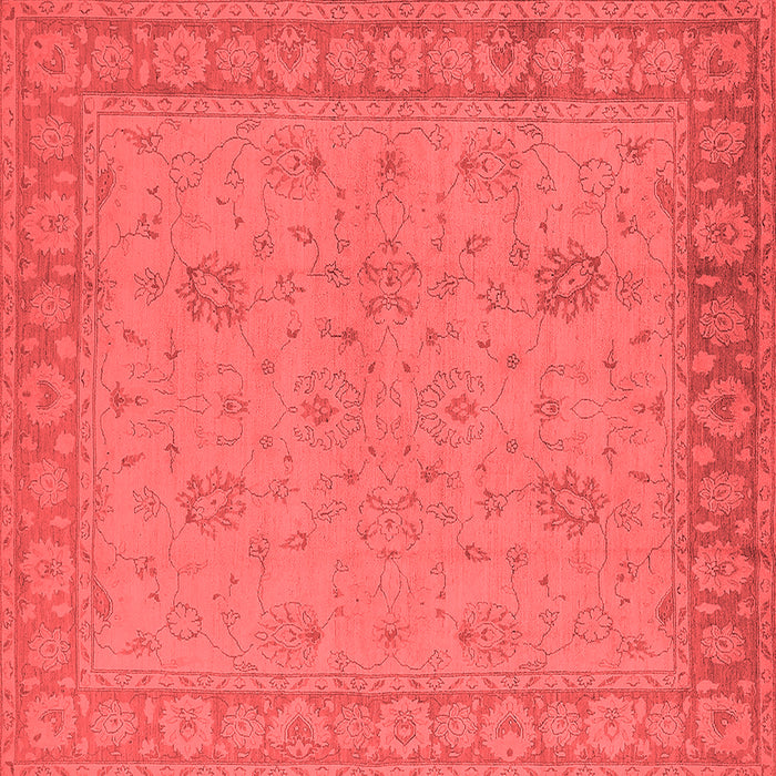 Machine Washable Oriental Red Industrial Rug, wshurb801red