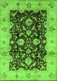 Oriental Green Traditional Rug, urb802grn