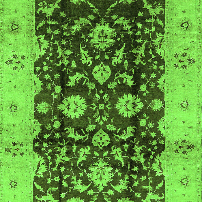 Oriental Green Traditional Rug, urb802grn