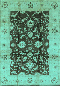 Oriental Turquoise Traditional Rug, urb802turq