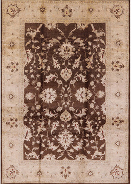 Mid-Century Modern Pastel Orange Oriental Rug, urb802