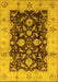 Oriental Yellow Traditional Rug, urb802yw