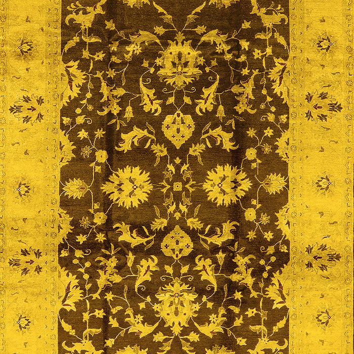 Oriental Yellow Traditional Rug, urb802yw