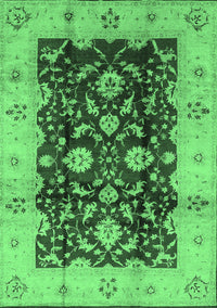 Oriental Emerald Green Traditional Rug, urb802emgrn