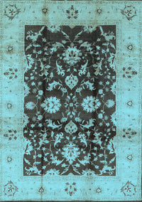 Oriental Light Blue Traditional Rug, urb802lblu