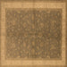 Square Oriental Brown Industrial Rug, urb803brn