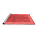 Industrial Red Washable Rugs