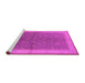 Sideview of Machine Washable Oriental Pink Industrial Rug, wshurb803pnk