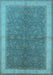 Oriental Light Blue Industrial Rug, urb803lblu