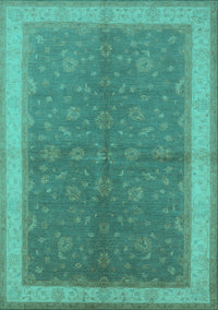 Oriental Turquoise Industrial Rug, urb803turq