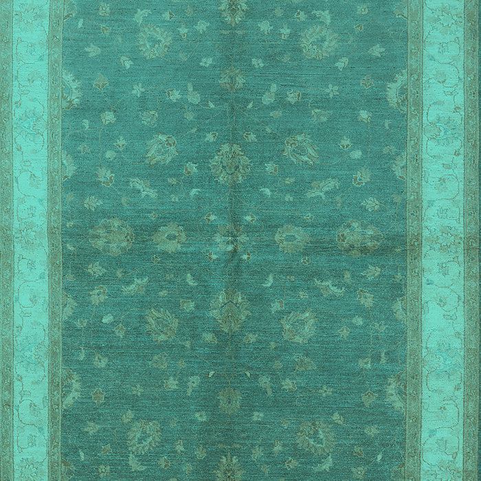 Oriental Turquoise Industrial Rug, urb803turq