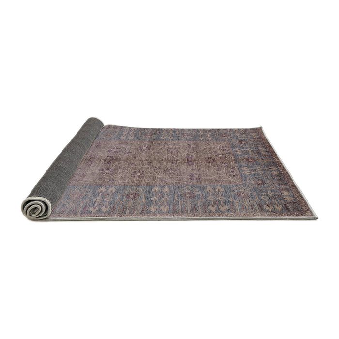 Sideview of Mid-Century Modern Purple Oriental Rug, urb804