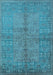 Oriental Light Blue Industrial Rug, urb804lblu