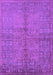 Machine Washable Oriental Purple Industrial Area Rugs, wshurb804pur