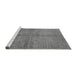 Sideview of Machine Washable Oriental Gray Industrial Rug, wshurb804gry