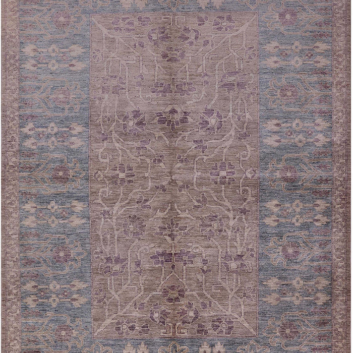 Mid-Century Modern Purple Oriental Rug, urb804