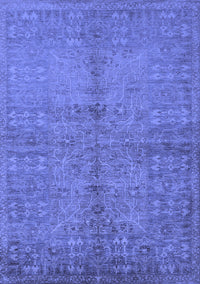 Oriental Blue Industrial Rug, urb804blu