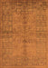 Machine Washable Oriental Orange Industrial Area Rugs, wshurb804org