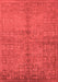 Oriental Red Industrial Area Rugs