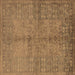 Square Oriental Brown Industrial Rug, urb804brn