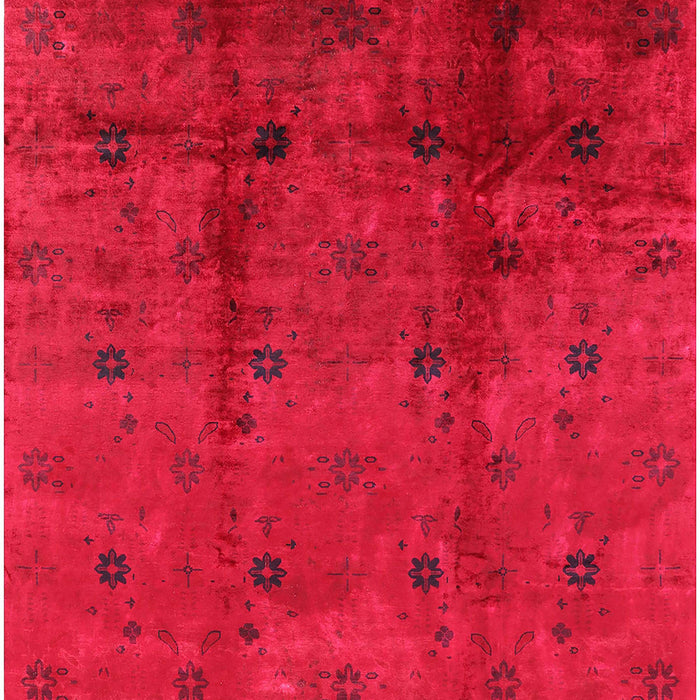 Mid-Century Modern Raspberry Purple Oriental Rug, urb805