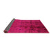 Sideview of Oriental Pink Industrial Rug, urb805pnk