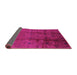 Sideview of Oriental Purple Industrial Rug, urb805pur