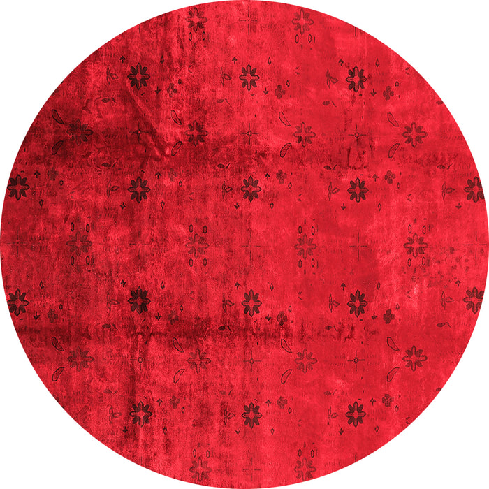 Machine Washable Oriental Red Industrial Rug, wshurb805red