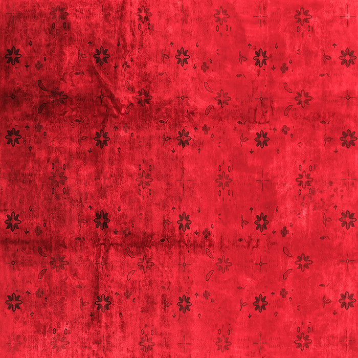 Machine Washable Oriental Red Industrial Rug, wshurb805red