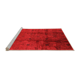 Sideview of Machine Washable Oriental Orange Industrial Area Rugs, wshurb805org