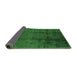 Sideview of Oriental Emerald Green Industrial Rug, urb805emgrn