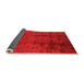 Sideview of Oriental Orange Industrial Rug, urb805org