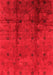 Oriental Red Industrial Area Rugs