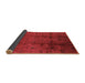 Sideview of Oriental Brown Industrial Rug, urb805brn