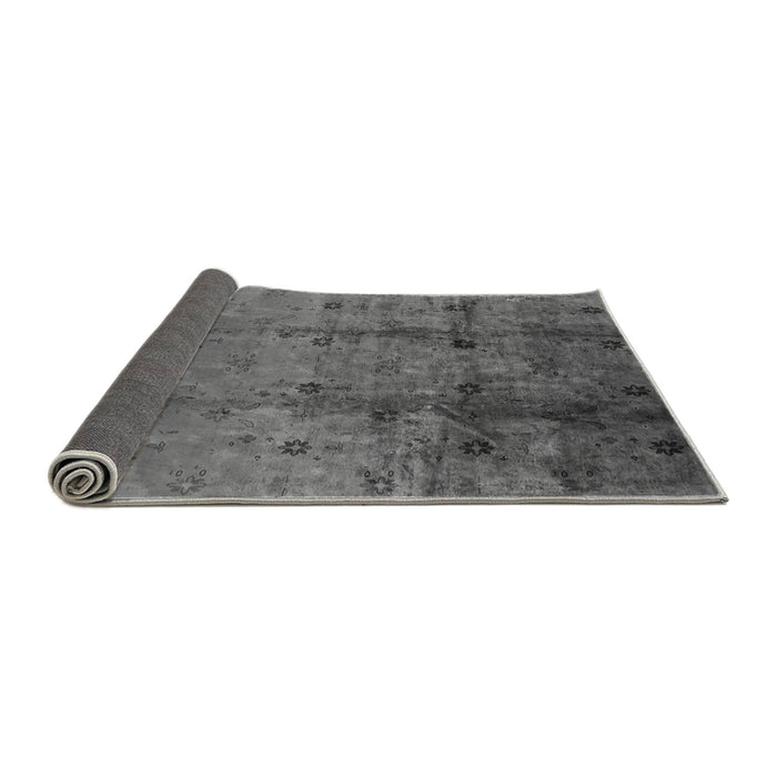 Sideview of Oriental Gray Industrial Rug, urb805gry