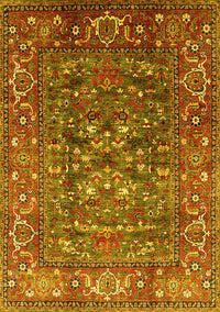 Oriental Yellow Industrial Rug, urb806yw