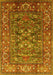 Oriental Yellow Industrial Rug, urb806yw