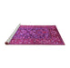 Sideview of Machine Washable Oriental Pink Industrial Rug, wshurb806pnk