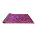 Sideview of Oriental Pink Industrial Rug, urb806pnk