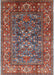 Mid-Century Modern Fire Brick Red Oriental Rug, urb806