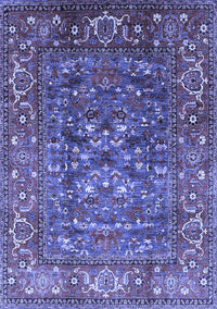 Oriental Blue Industrial Rug, urb806blu