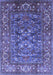 Oriental Blue Industrial Rug, urb806blu