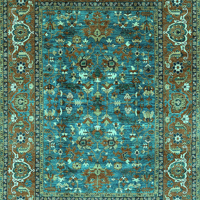 Oriental Turquoise Industrial Rug, urb806turq