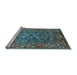 Sideview of Machine Washable Oriental Light Blue Industrial Rug, wshurb806lblu