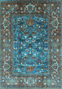 Oriental Light Blue Industrial Rug, urb806lblu