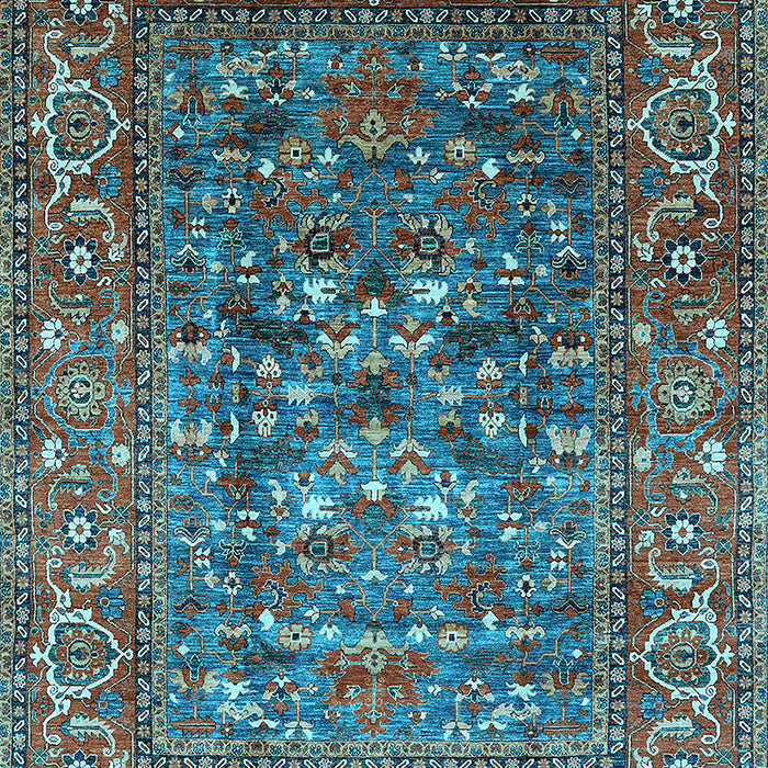 Oriental Light Blue Industrial Rug, urb806lblu
