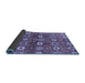 Sideview of Oriental Blue Industrial Rug, urb807blu