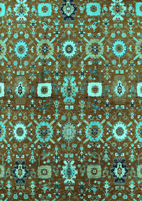 Oriental Turquoise Industrial Rug, urb807turq