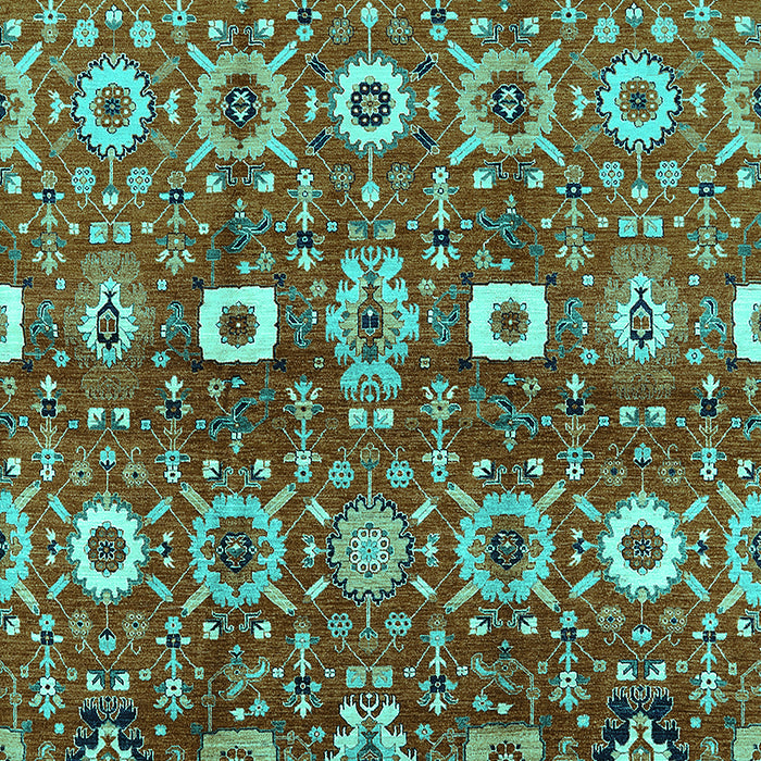 Oriental Turquoise Industrial Rug, urb807turq
