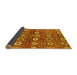 Sideview of Oriental Yellow Industrial Rug, urb807yw